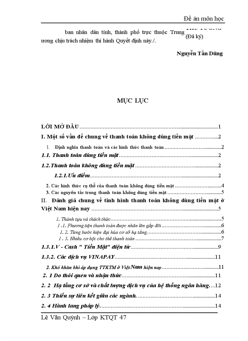 image for page Đề án môn học