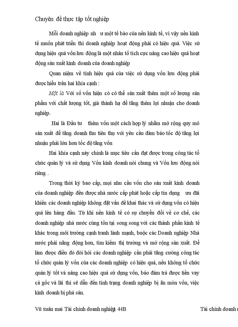 image for page Vốn lưu động và các giải pháp nâng cao hiệu quả sử dụng Vốn lưu động ở Công ty Khách sạn Du lịch Thắng lợi