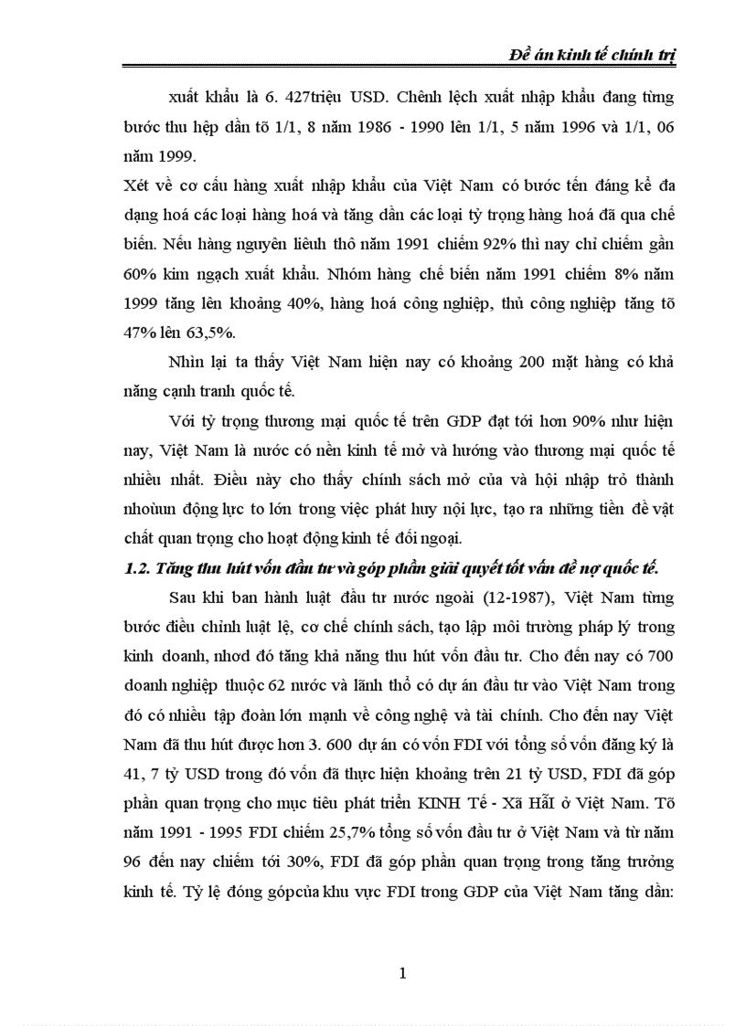 image for page Phân tích thực trạng và các giải pháp cơ bản để mở rộng và nâng cao hiệu quả của kinh tế đối ngoại ở nước ta trong giai đoạn hiện nay
