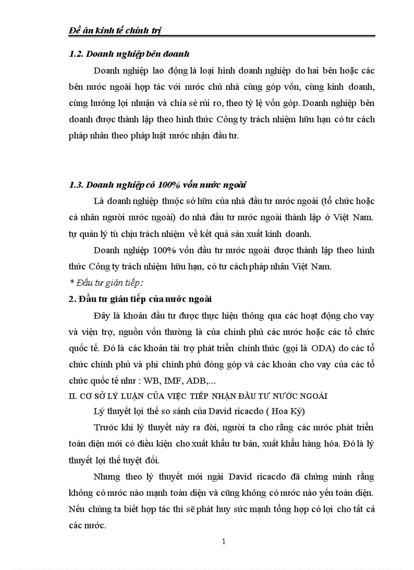 image for page Thực trạng và giải pháp để huy động và sử dụng có hiệu quả nguồn đầu tư của nước ngoài vào nước ta 1