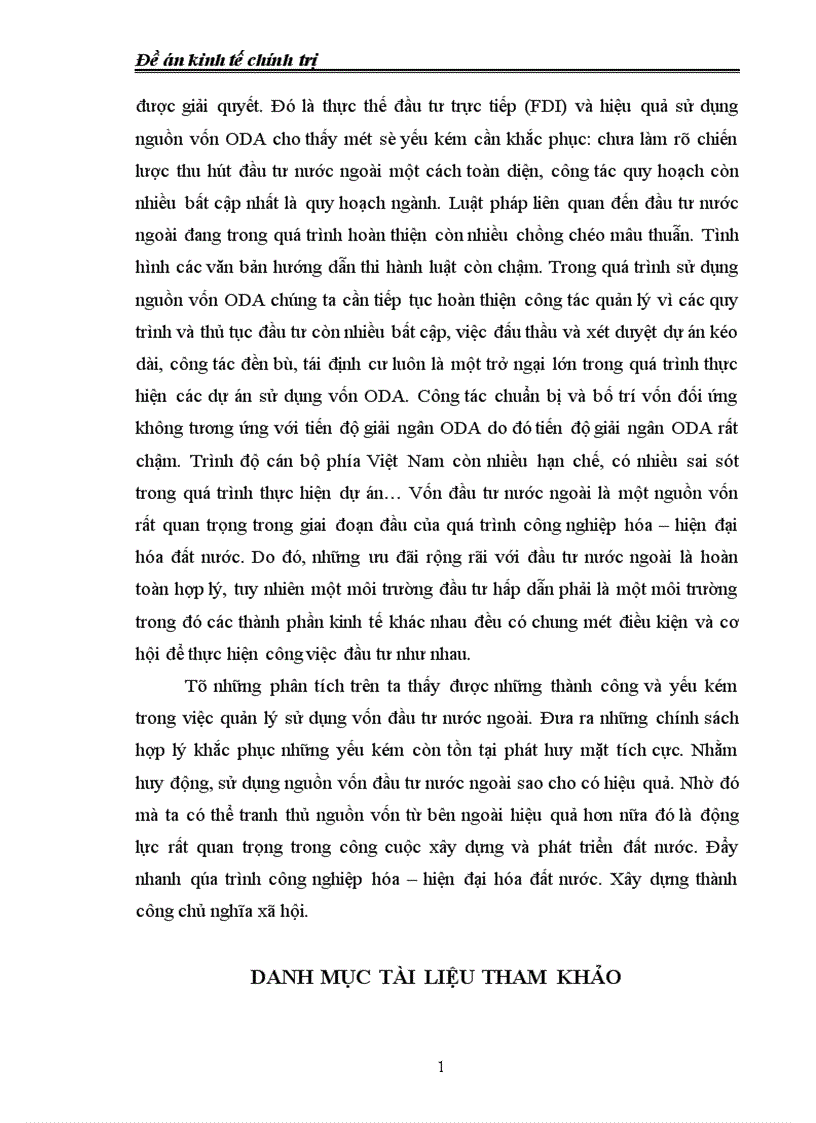 image for page Thực trạng và giải pháp để huy động và sử dụng có hiệu quả nguồn đầu tư của nước ngoài vào nước ta 1