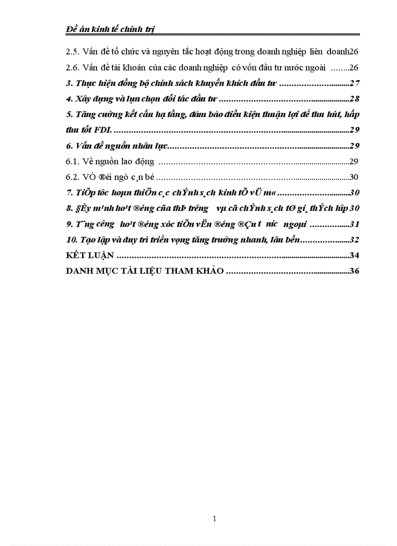 image for page Thực trạng và giải pháp để huy động và sử dụng có hiệu quả nguồn đầu tư của nước ngoài vào nước ta 1