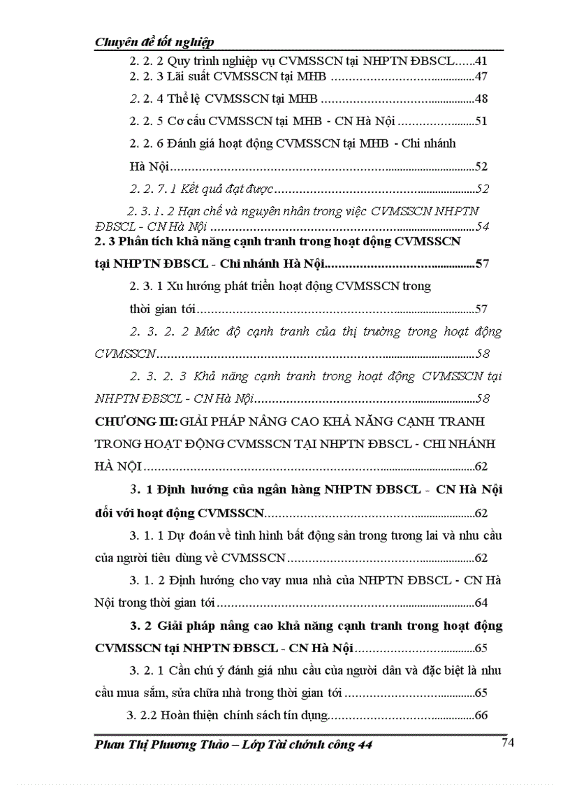 image for page Nâng cao khả năng cạnh tranh trong hoạt động cho vay mua sắm sửa chữa nhà tại Ngân hàng phát triển nhà Đồng bằng sông Cửu Long Chi nhánh Hà Nội