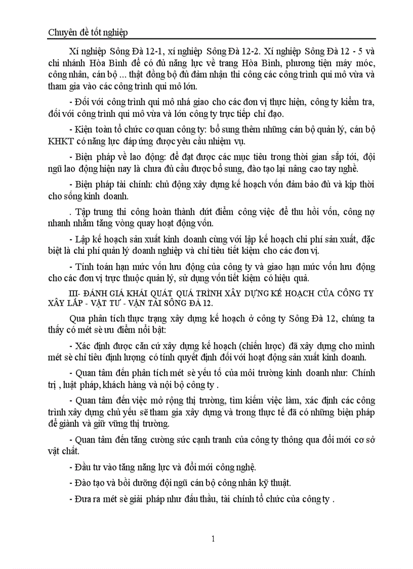 image for page Một số biện pháp chủ yếu nhằm góp phần hoàn thiện quá trình xây dựng chiến lược kinh doanh ở Công ty Xây lắp Vật tư Vận tải Sông Đà 12 1