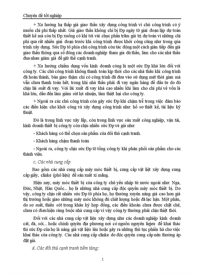 image for page Một số biện pháp chủ yếu nhằm góp phần hoàn thiện quá trình xây dựng chiến lược kinh doanh ở Công ty Xây lắp Vật tư Vận tải Sông Đà 12 1