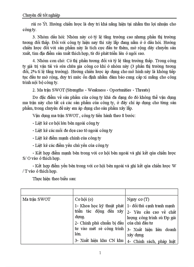 image for page Một số biện pháp chủ yếu nhằm góp phần hoàn thiện quá trình xây dựng chiến lược kinh doanh ở Công ty Xây lắp Vật tư Vận tải Sông Đà 12 1
