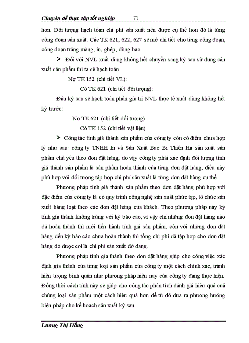 image for page Hoàn thiện kế toán chi phí sản xuất và tính giá thành sản phẩm tại công ty TNHH In và Sản Xuất Bao Bì Thiên Hà 1