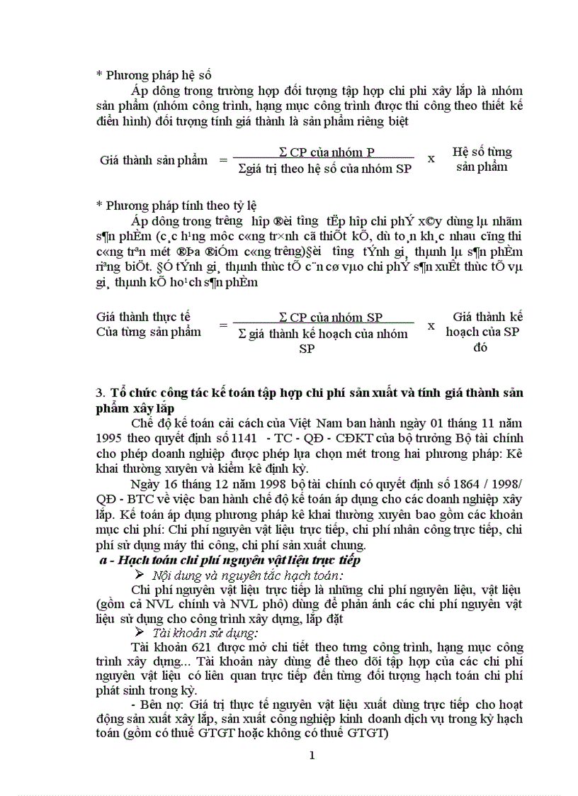 image for page Kế toán tập hợp chi phí sản xuất và tính giá thành sản phẩm xây lắp tại công ty cổ phần đầu tư và xây dựng HUD1 1