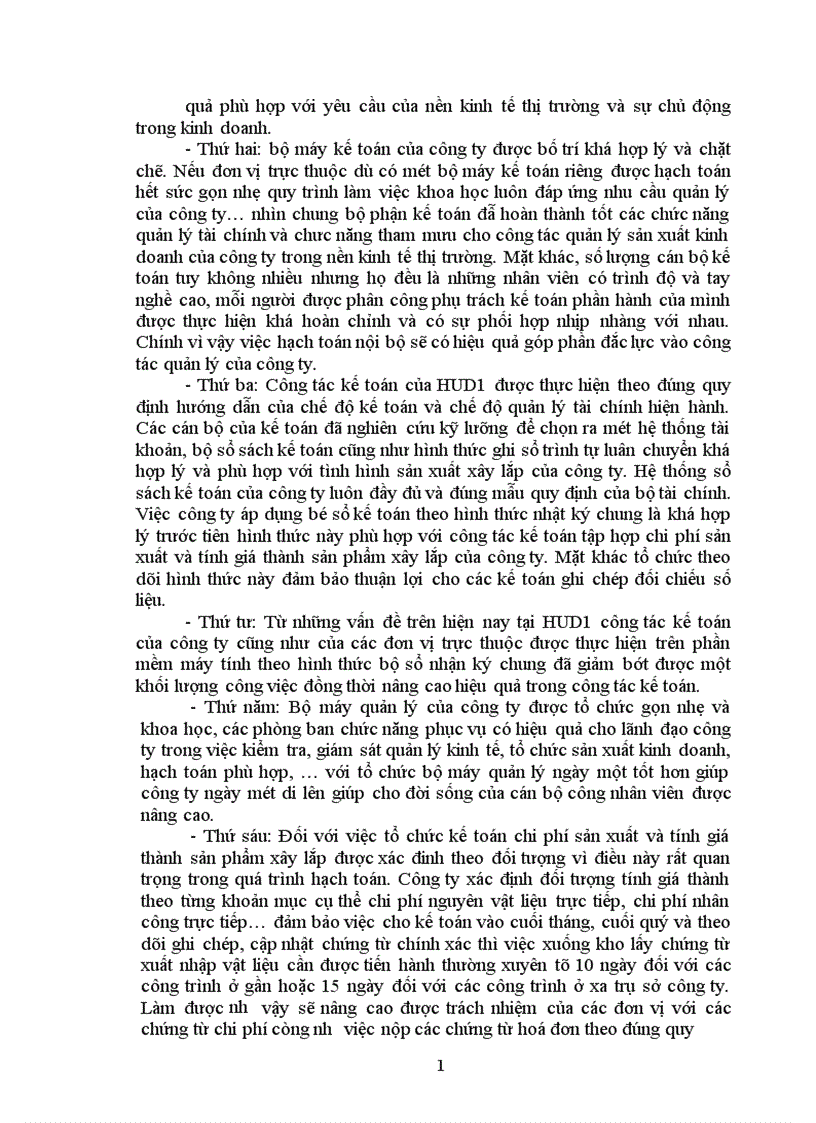 image for page Kế toán tập hợp chi phí sản xuất và tính giá thành sản phẩm xây lắp tại công ty cổ phần đầu tư và xây dựng HUD1 1