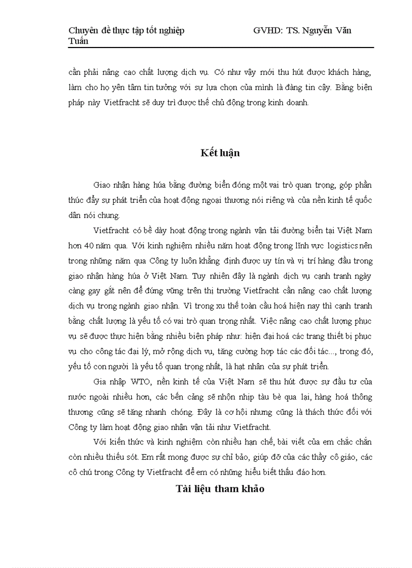 image for page Những giải pháp nhằm nâng cao hoạt động giao nhận hàng hóa bằng đường biển tại Công ty cổ phần vận tải và thuê tàu Vietfracht