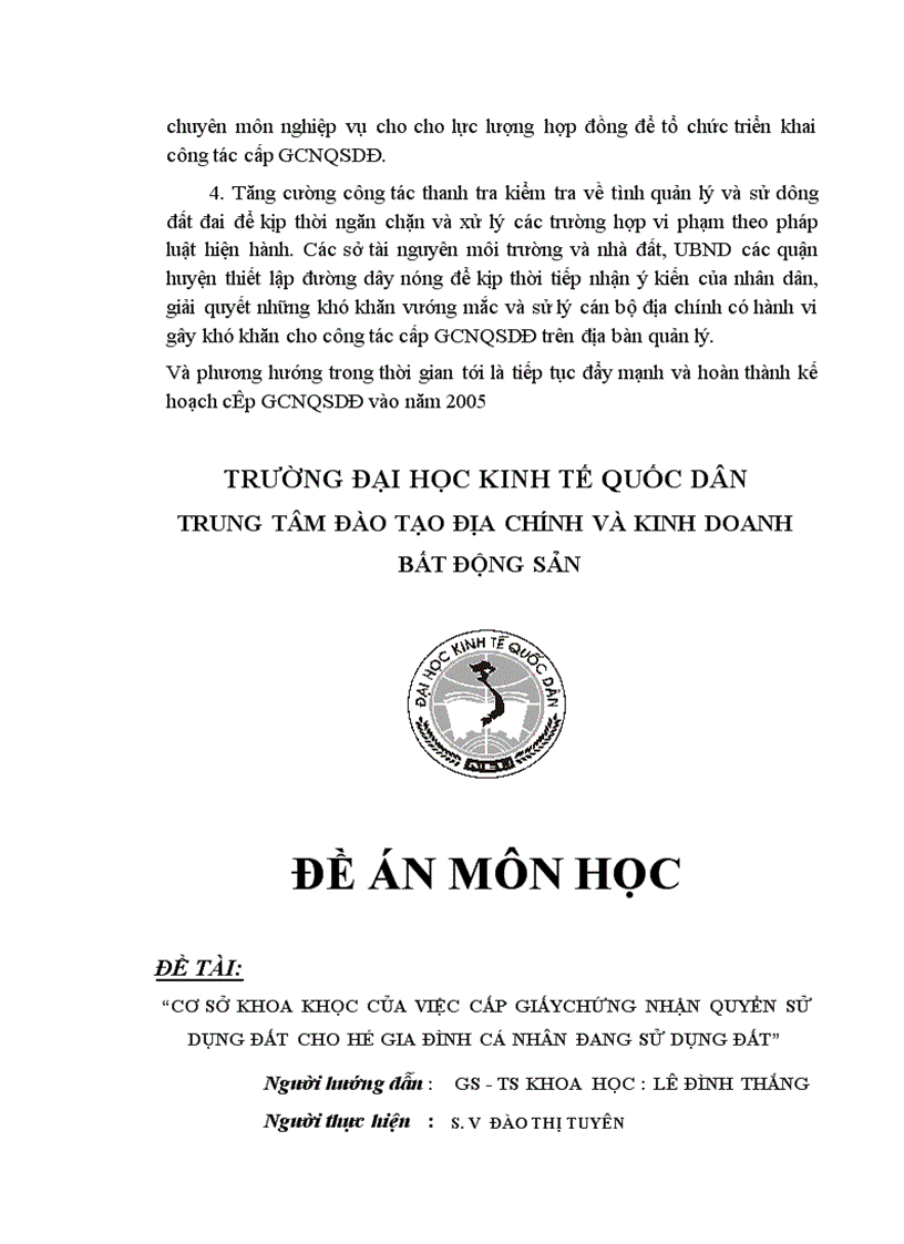 image for page CƠ sở khoa khọc của việc cấp giấychứng nhận quyền sử dụng đất cho hộ gia đình cá nhân đang sử dụng đất