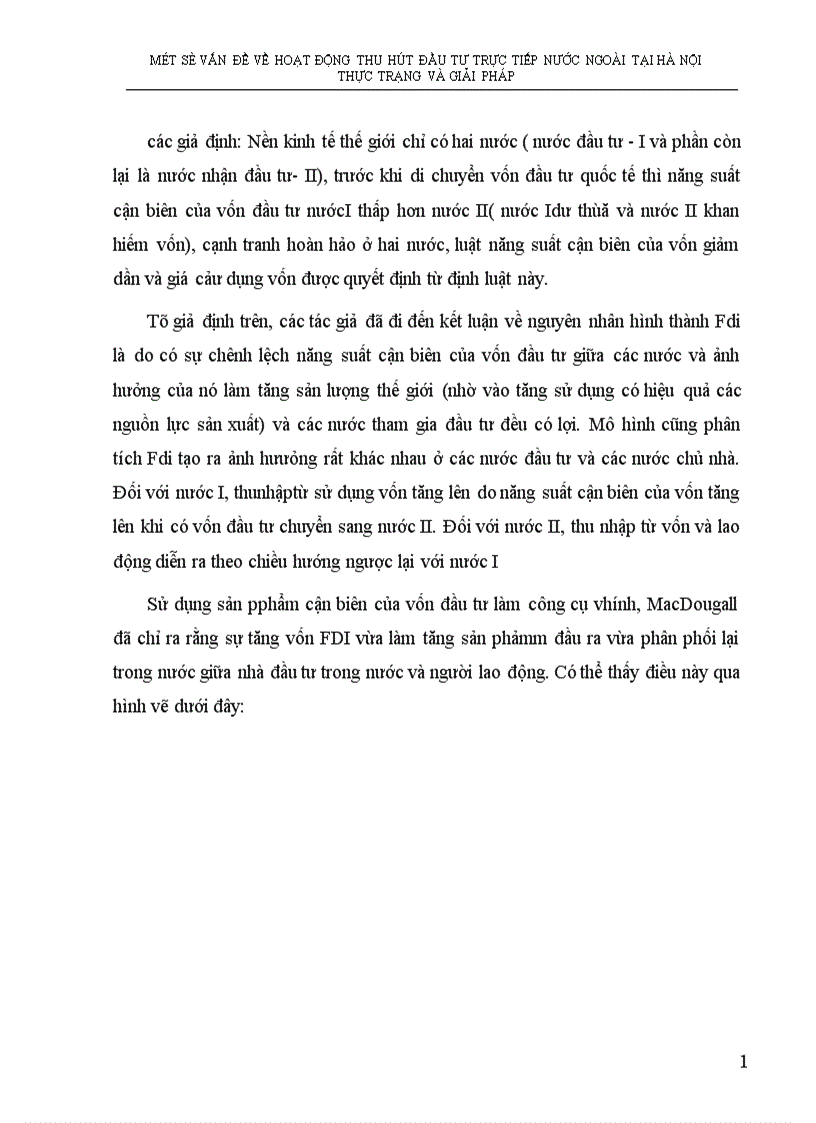 Một số vấn đề về hoạt động thu hút đầu tư trực tiếp nước ngoài tại Thực trạng và giải pháp 1