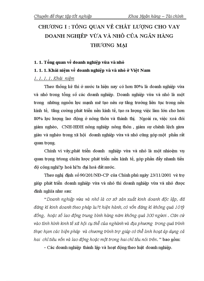 image for page Nâng cao chât lượng cho vay đối với doanh nghiệp vừa và nhỏ tại ngân hàng nông nghiệp và phát triển nông thôn Nam Hà Nội