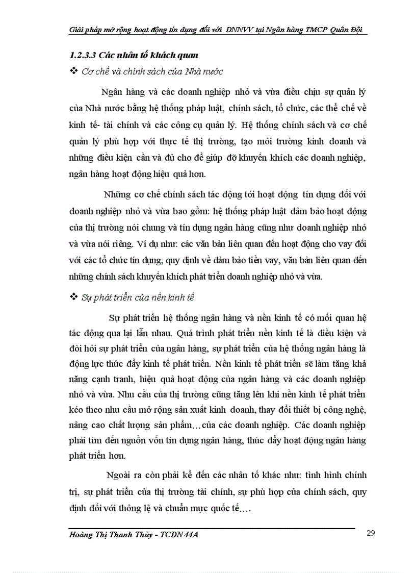 image for page Giải pháp mở rộng hoạt động tín dụng đối với doanh nghiệp nhỏ và vừa tại Ngân hàng Thương mại Cổ phần Quân Đội 1