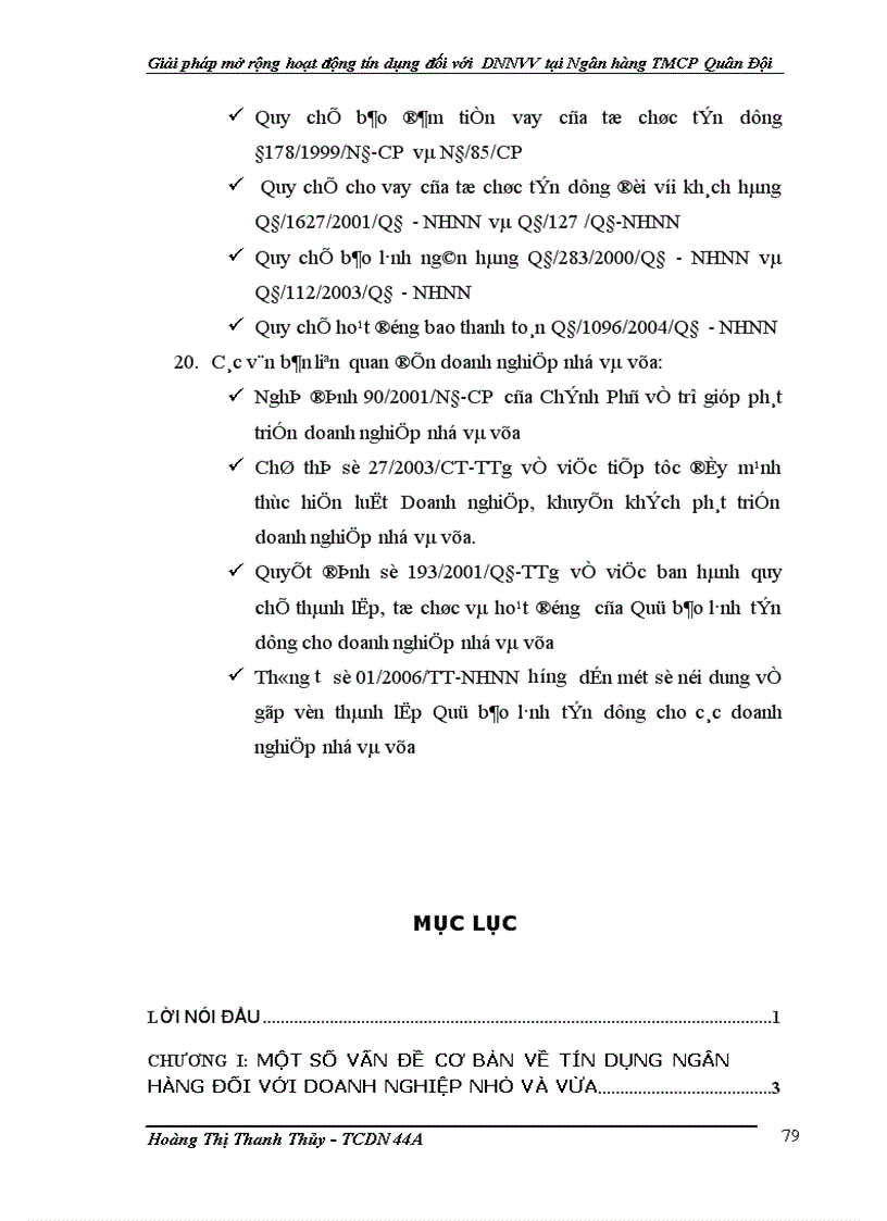 image for page Giải pháp mở rộng hoạt động tín dụng đối với doanh nghiệp nhỏ và vừa tại Ngân hàng Thương mại Cổ phần Quân Đội 1
