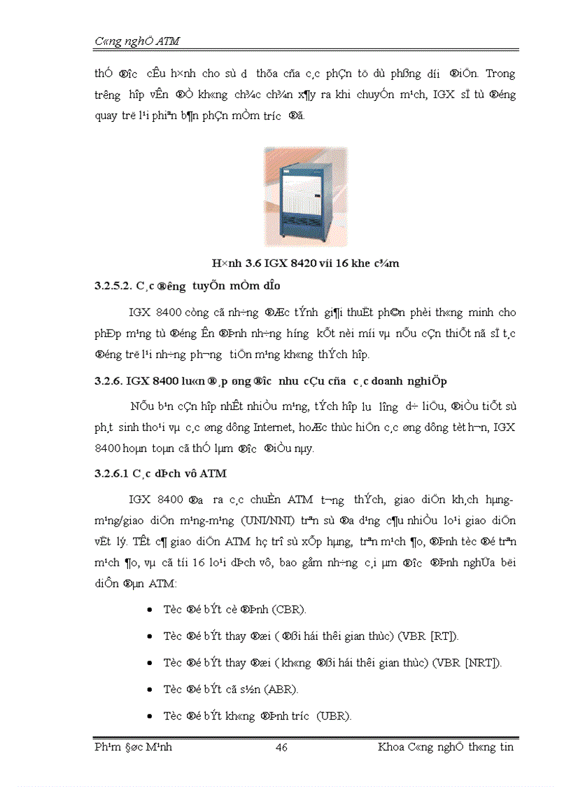 image for page Xây dựng mô hình mạng đường trục ATM WAN phục vụ cho công nghệ đào tạo viễn thông