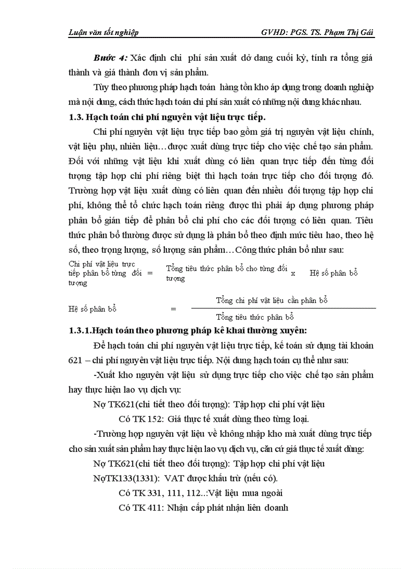 image for page Hạch toán chi phí sản xuất và tính giá thành sản phẩm tại Công ty Sản xuất Kinh doanh đầu tư và dịch vụ Việt Hà 1