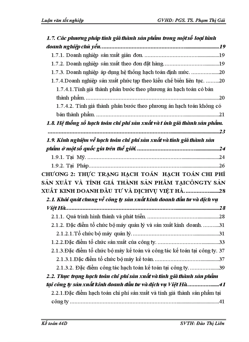 image for page Hạch toán chi phí sản xuất và tính giá thành sản phẩm tại Công ty Sản xuất Kinh doanh đầu tư và dịch vụ Việt Hà 1