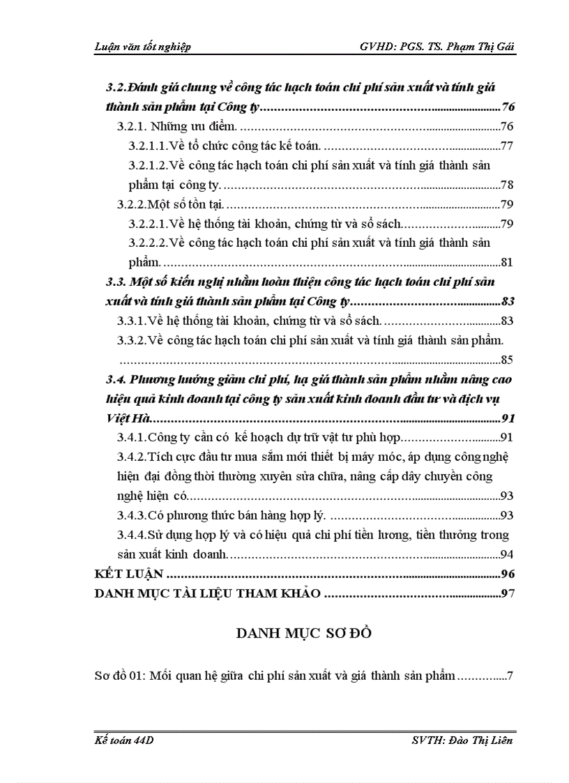 image for page Hạch toán chi phí sản xuất và tính giá thành sản phẩm tại Công ty Sản xuất Kinh doanh đầu tư và dịch vụ Việt Hà 1