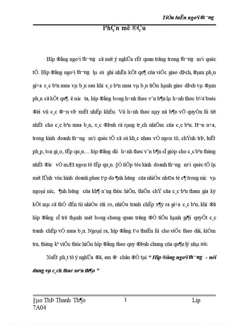 image for page Hợp đồng ngoại thương nội dung và cách thức soạn thảo