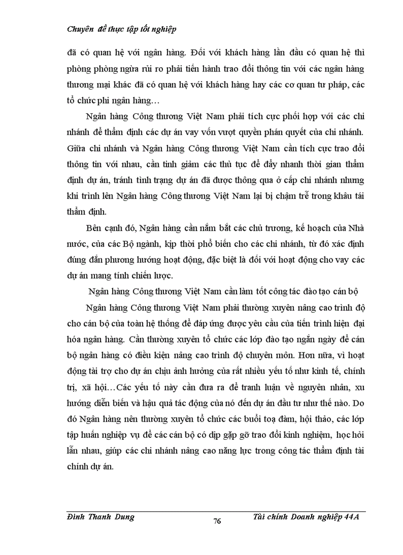 image for page Nâng cao chất lượng thẩm định tài chính dự án trong cho vay tại chi nhánh ngân hàng Công thương Ba Đình đối với các doanh nghiệp ngành xây dựng