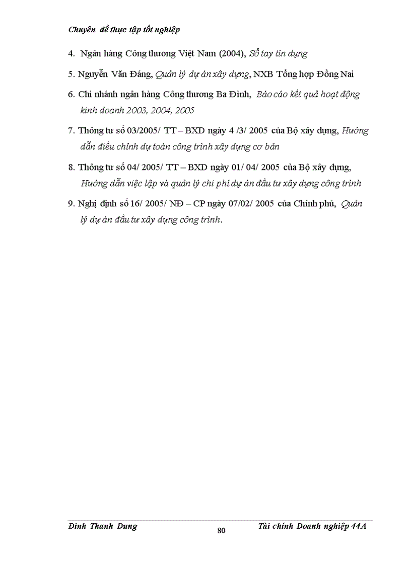 image for page Nâng cao chất lượng thẩm định tài chính dự án trong cho vay tại chi nhánh ngân hàng Công thương Ba Đình đối với các doanh nghiệp ngành xây dựng