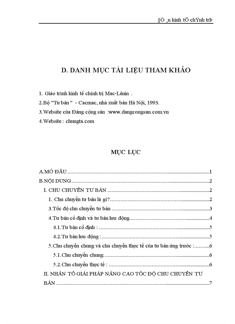 image for page Những nhân tố và giải pháp nâng cao tốc độ chu chuyển của tư bản và sự vận dụng trong các doanh nghiệp của Việt Nam