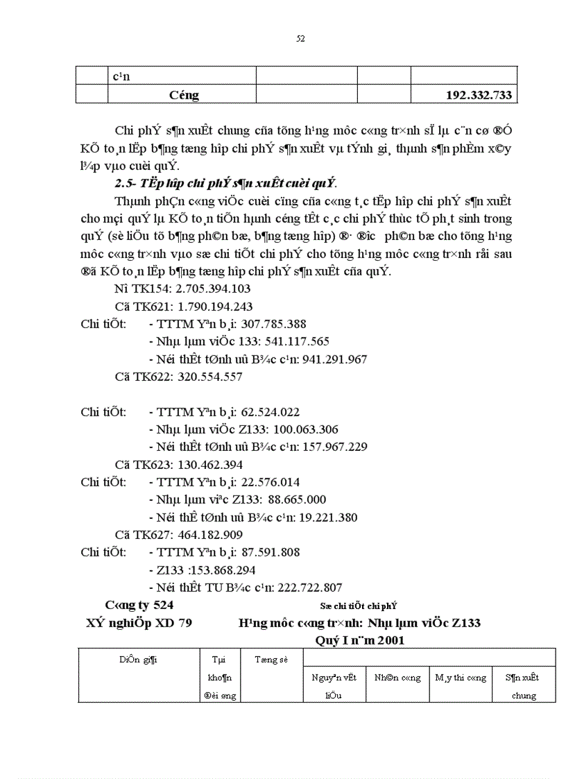 image for page Kế toán tập hợp chi phí sản xuất và tính giá thành sản phẩm ở Xí nghiệp xây dựng 79 Công ty xây lắp 524 1