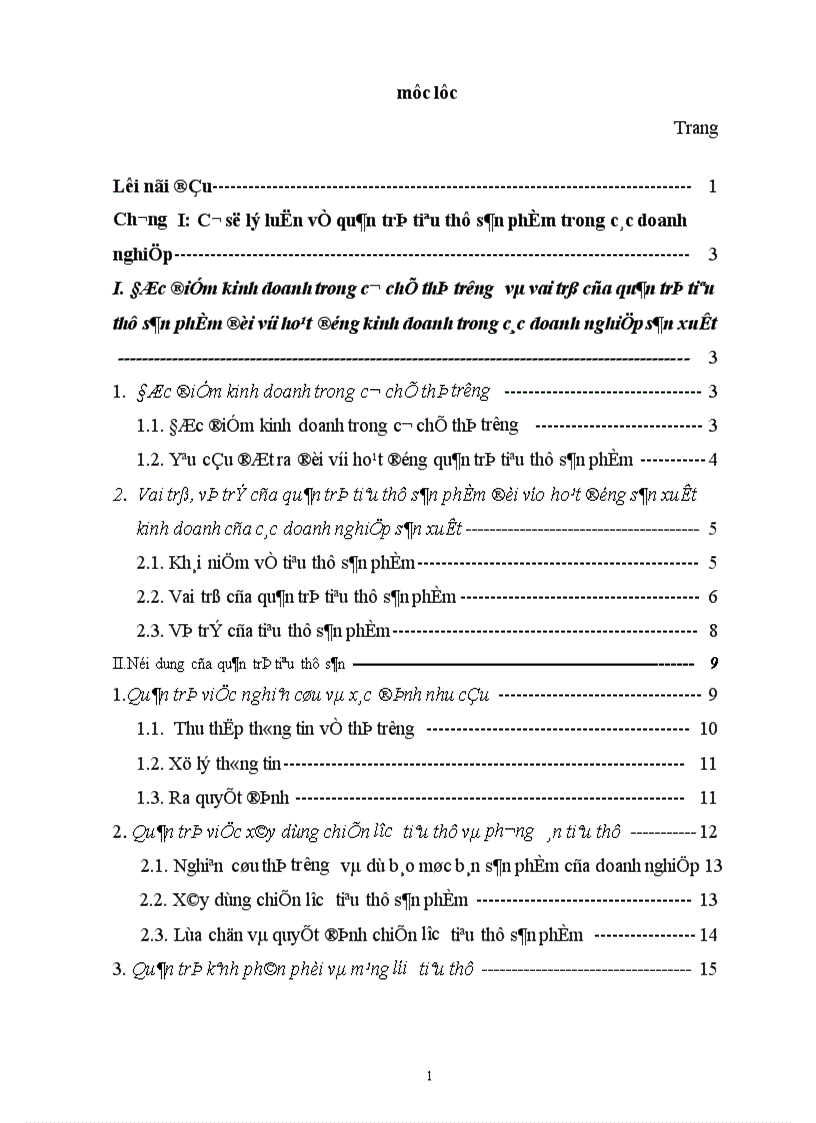 Một số giải pháp đẩy mạnh hoạt động tiêu thụ sản phẩm ở công ty Sơn Tổng Hợp Hà Nội 1