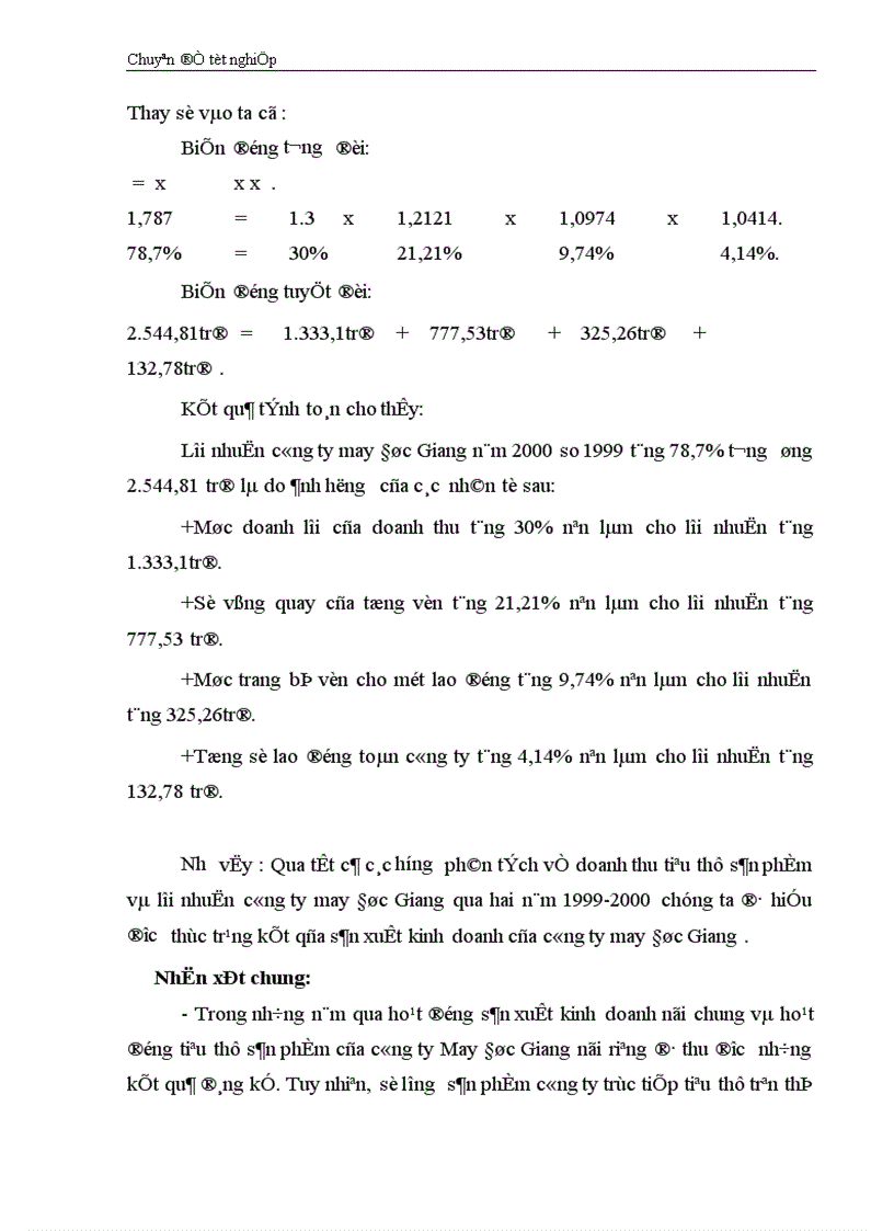 image for page Vận dụng một số phương pháp Thống Kê phân tích tình hình tiêu thụ sản phẩm của Công ty may Đúc Giang giai đoạn 1995 2001 và dự báo giai đoạn 2002 2003 1