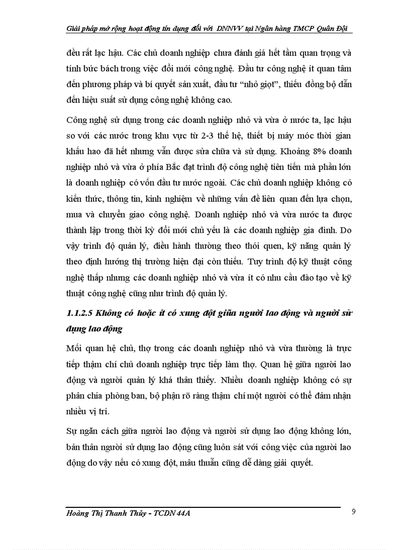 image for page Giải pháp mở rộng hoạt động tín dụng đối với doanh nghiệp nhỏ và vừa tại Ngân hàng Thương mại Cổ phần Quân Đội 1