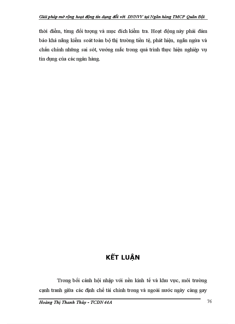 image for page Giải pháp mở rộng hoạt động tín dụng đối với doanh nghiệp nhỏ và vừa tại Ngân hàng Thương mại Cổ phần Quân Đội 1