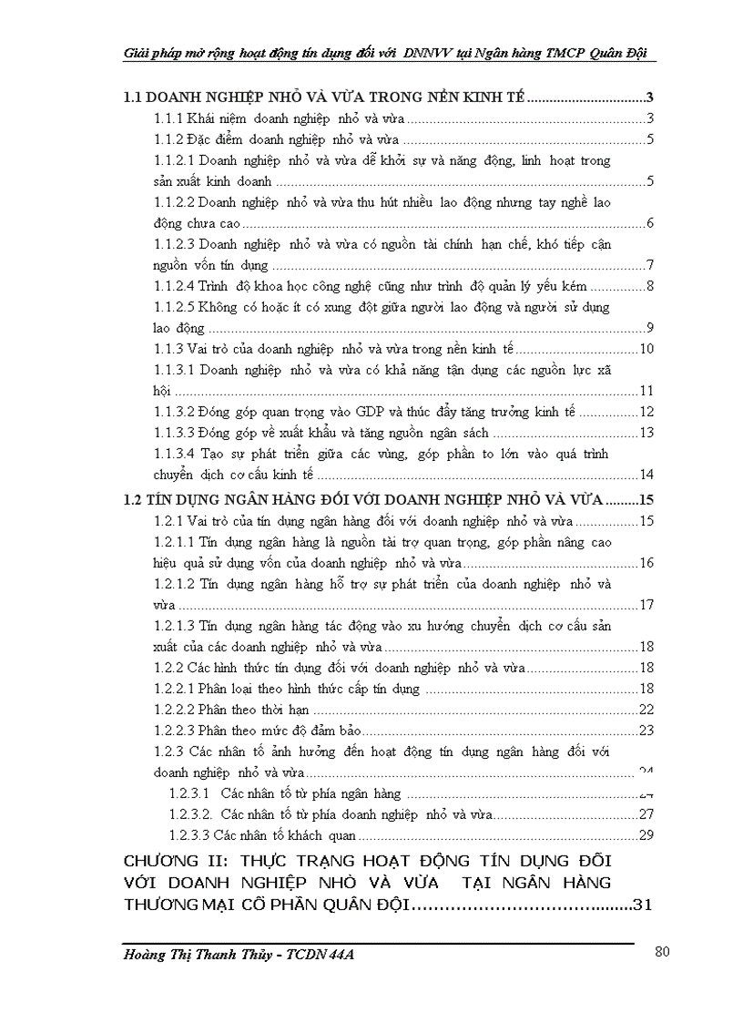image for page Giải pháp mở rộng hoạt động tín dụng đối với doanh nghiệp nhỏ và vừa tại Ngân hàng Thương mại Cổ phần Quân Đội 1