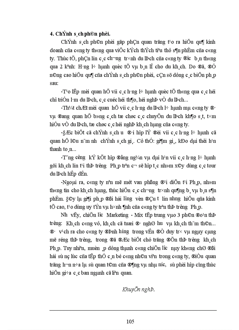 image for page Các giải pháp nhằm duy trì và mở rộng thị trường khách du lịch là người Pháp của Công ty du lịch Việt Nam tại Hà Nội