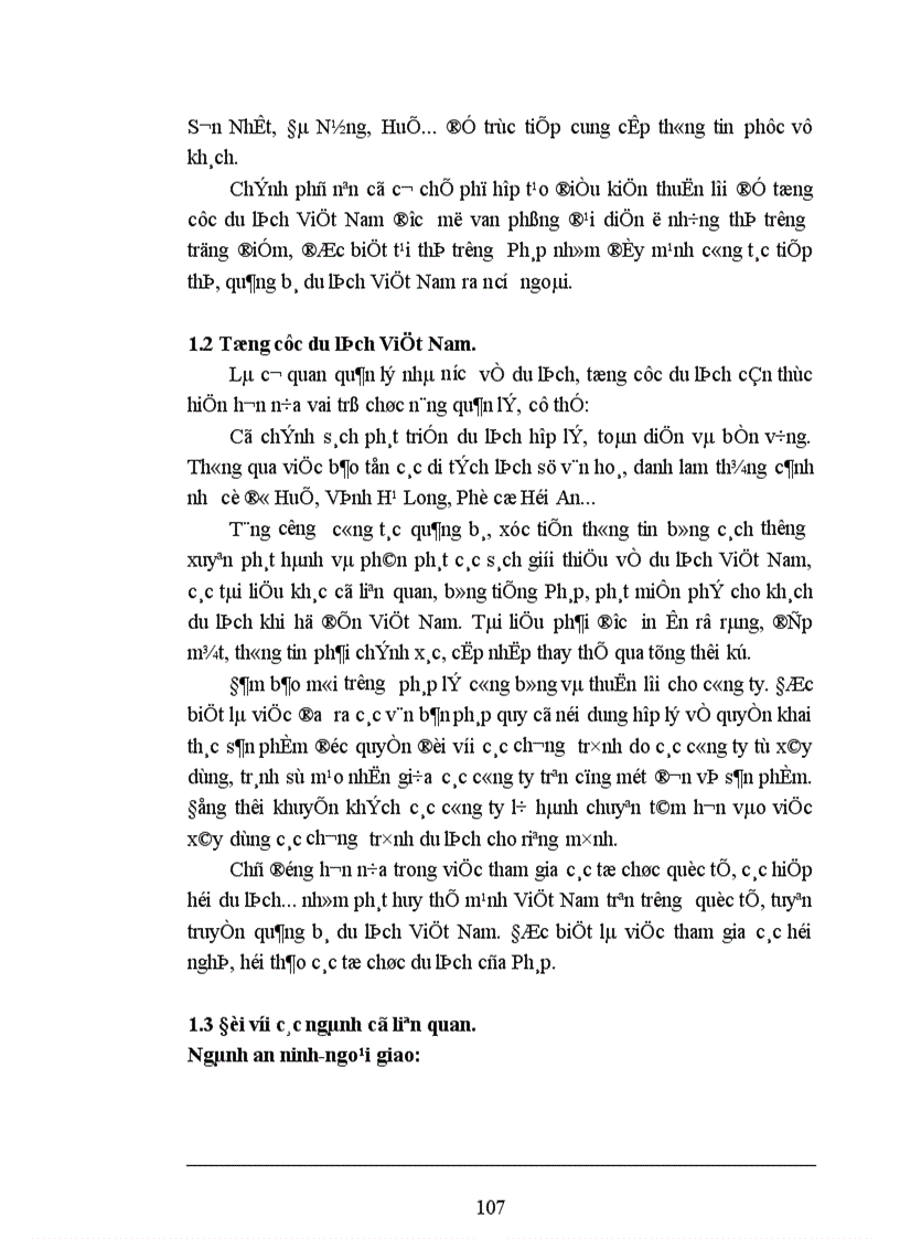 image for page Các giải pháp nhằm duy trì và mở rộng thị trường khách du lịch là người Pháp của Công ty du lịch Việt Nam tại Hà Nội