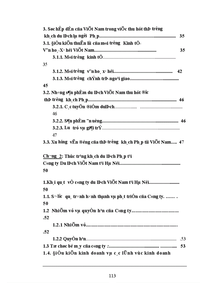 image for page Các giải pháp nhằm duy trì và mở rộng thị trường khách du lịch là người Pháp của Công ty du lịch Việt Nam tại Hà Nội