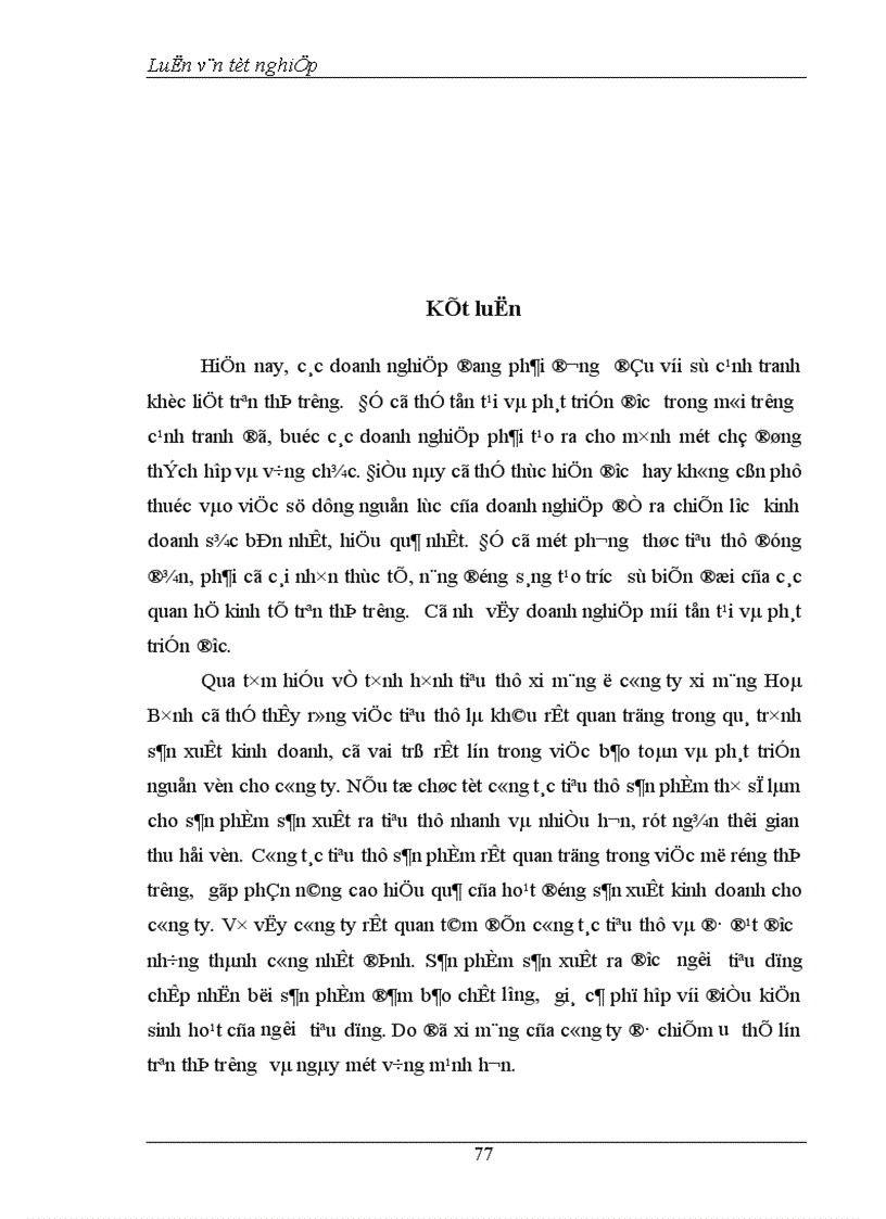 image for page Vận dụng một số phương pháp thống kê phân tích tình hình tiêu thụ sản phẩm của Công ty xi măng Hoà bình giai đoạn 1997 2001và dự đoán năm 2002 1