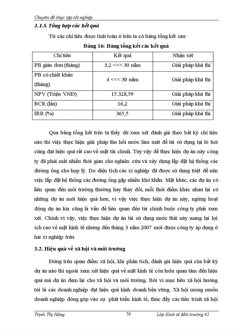 image for page Đánh giá hiệu quả Kinh tế Xã hội và Môi trường của việc thực hiện giải pháp tái sử dụng nước thải tại Công ty cổ phần Cao Su Sao Vàng Hà Nội