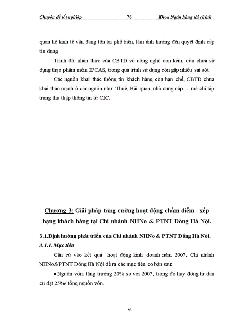 image for page Giải pháp tăng cường hoạt động chấm điểm xếp hạng khách hàng tại Chi nhánh Ngân hàng Nông Nghiệp và Phát triển Nông thôn Đông Hà Nội