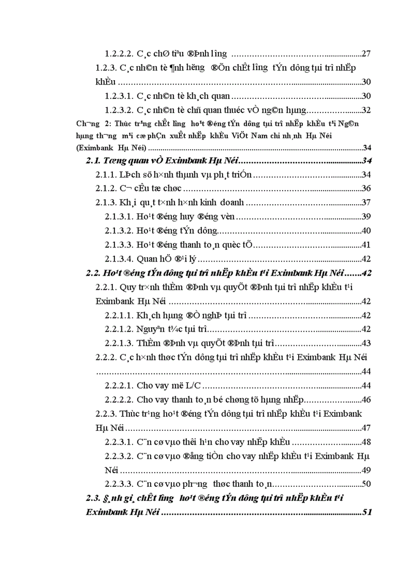 image for page Nâng cao chất lượng hoạt động tín dụng tài trợ nhập khẩu tại Ngân hàng thương mại cổ phần xuất nhập khẩu Việt Nam chi nhánh Hà Nội Eximbank Hà Nội