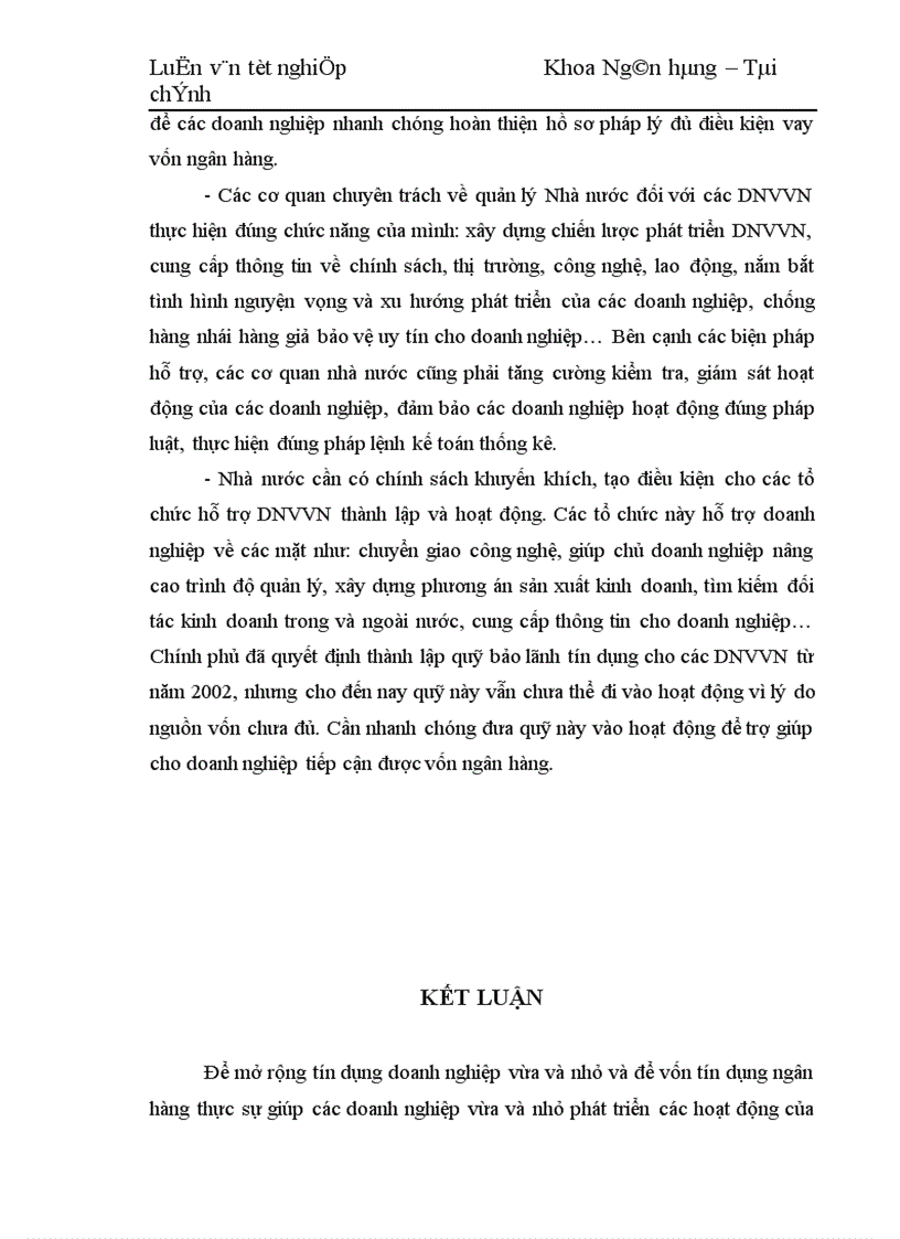 image for page Mở rộng tín dụng doanh nghiệp vừa và nhỏ tại NHNo PTNT Việt Nam chi nhánh Thăng Long