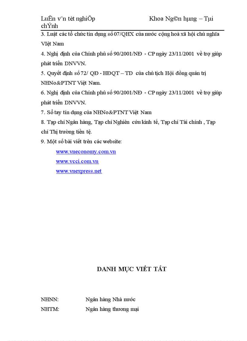 image for page Mở rộng tín dụng doanh nghiệp vừa và nhỏ tại NHNo PTNT Việt Nam chi nhánh Thăng Long