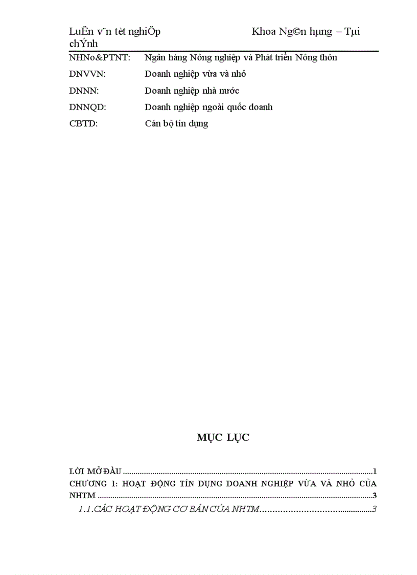 image for page Mở rộng tín dụng doanh nghiệp vừa và nhỏ tại NHNo PTNT Việt Nam chi nhánh Thăng Long