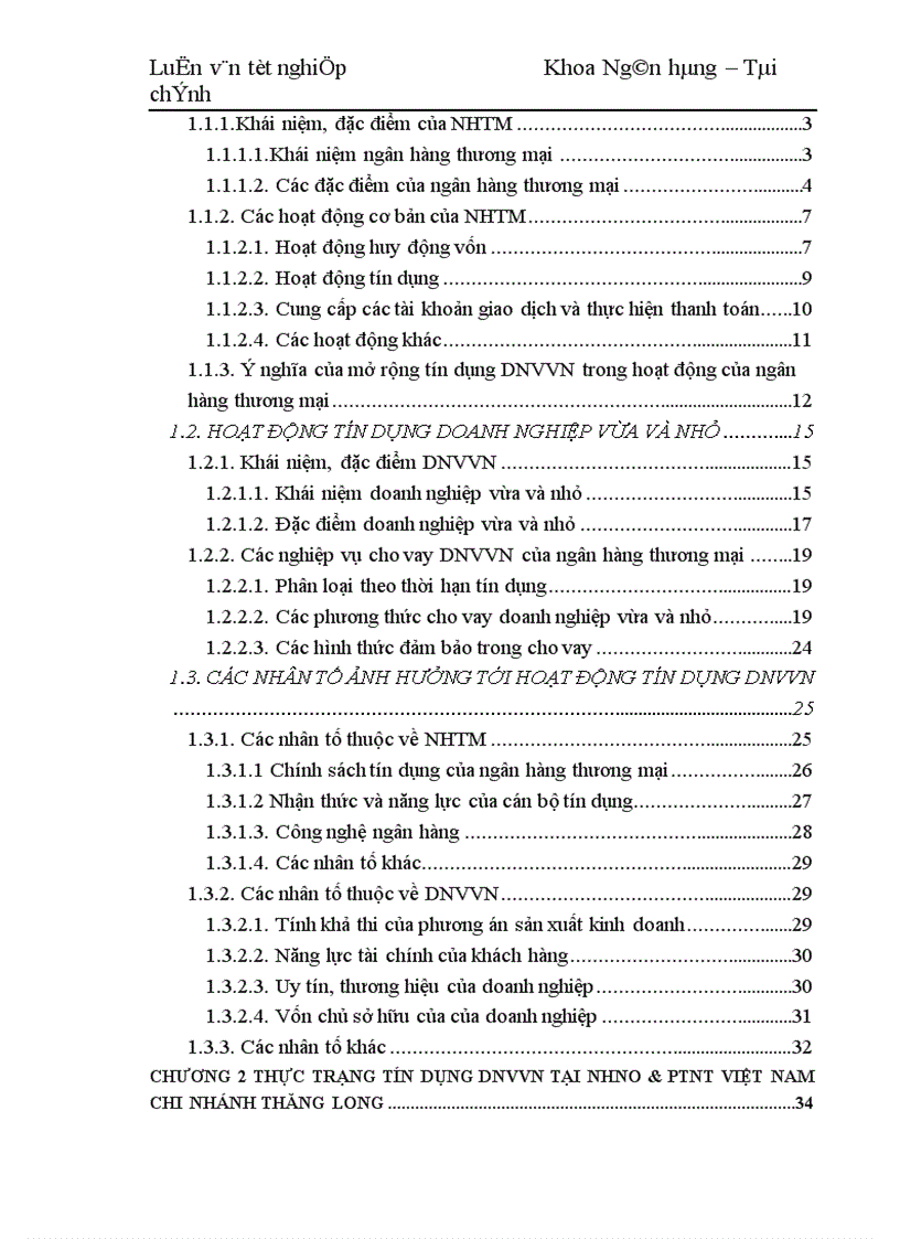 image for page Mở rộng tín dụng doanh nghiệp vừa và nhỏ tại NHNo PTNT Việt Nam chi nhánh Thăng Long