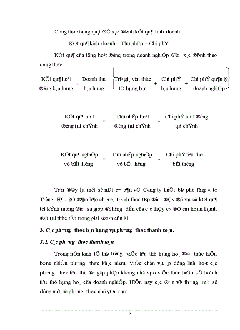 Phương hướng hoàn thiện công tác tiêu thụ sản phẩm và xác định kết quả kinh doanh của Công ty TNHH thiết bị phụ tùng ô tô Trường Hải