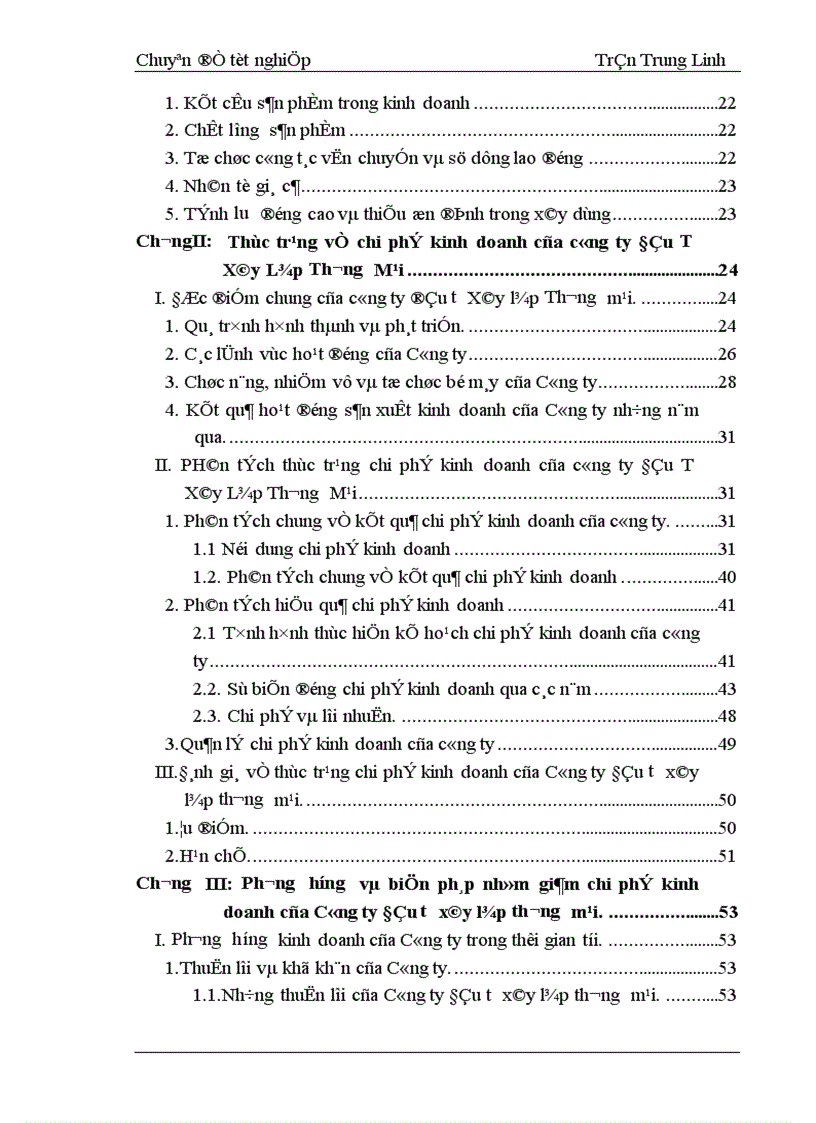 image for page Biện pháp giảm chi phí kinh doanh ở công ty Đầu Tư Xây lắp Thương Mại
