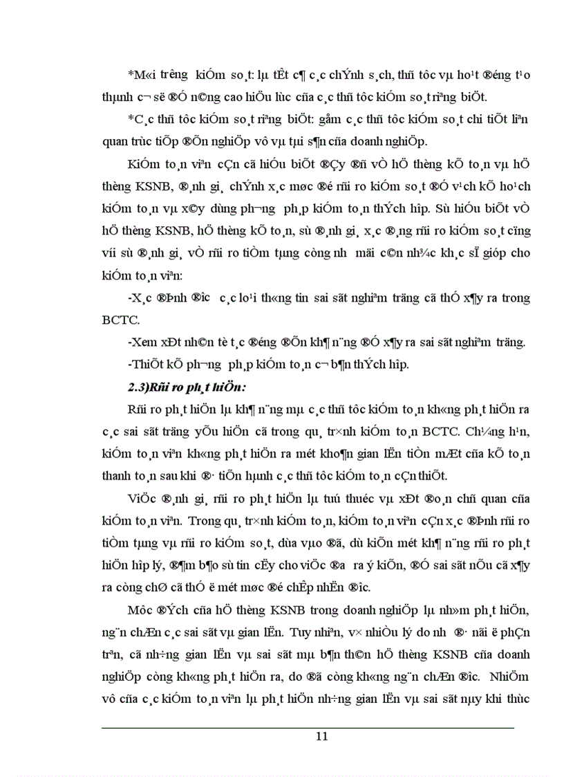 image for page Hoàn thiện quy trình đánh giá trọng yếu và rủi ro trong giai đoạn lập kế hoạch kiểm toán BCTC tại Công ty Kiểm toán Việt Nam 1