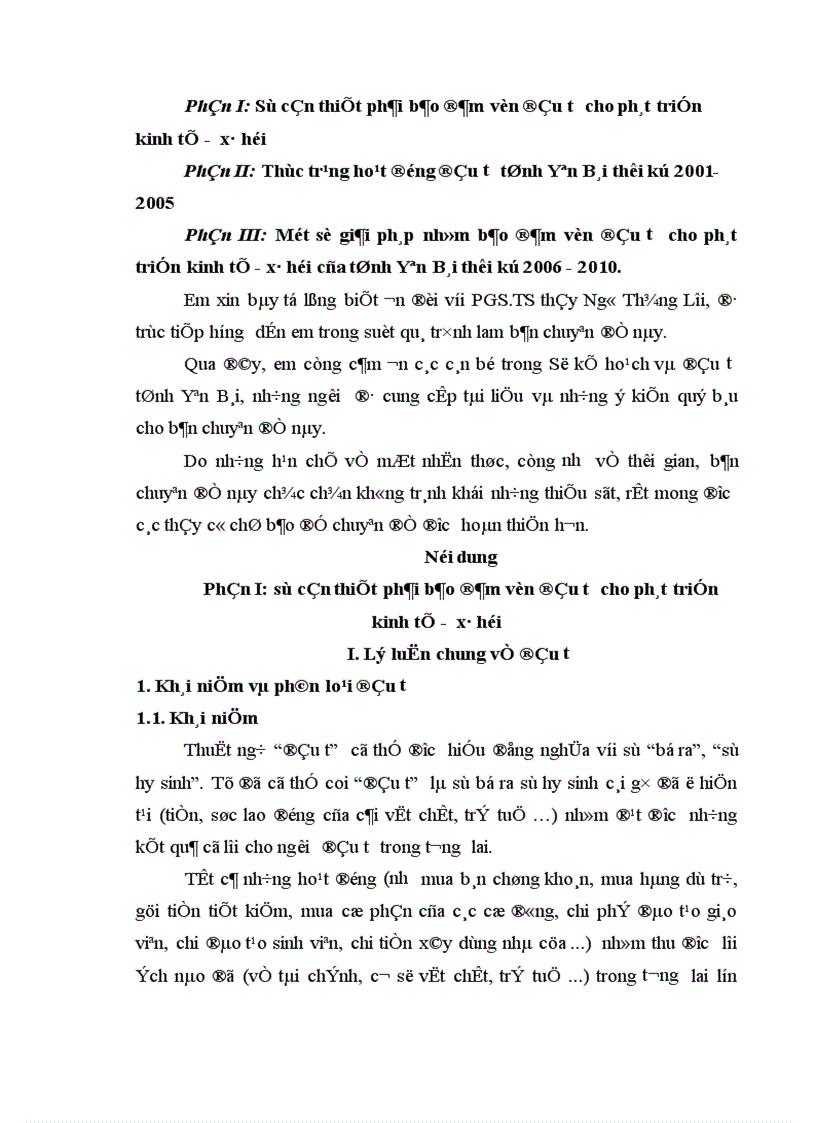 image for page Một số giải pháp nhằm bảo đảm vốn đầu tư cho phát triển kinh tế xã hội trên địa bàn tỉnh Yên Bái thời kỳ 2006 2010