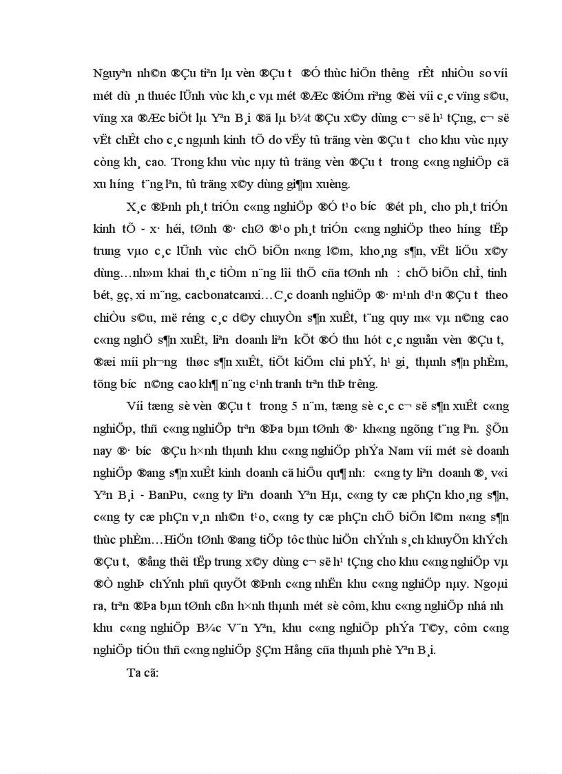image for page Một số giải pháp nhằm bảo đảm vốn đầu tư cho phát triển kinh tế xã hội trên địa bàn tỉnh Yên Bái thời kỳ 2006 2010