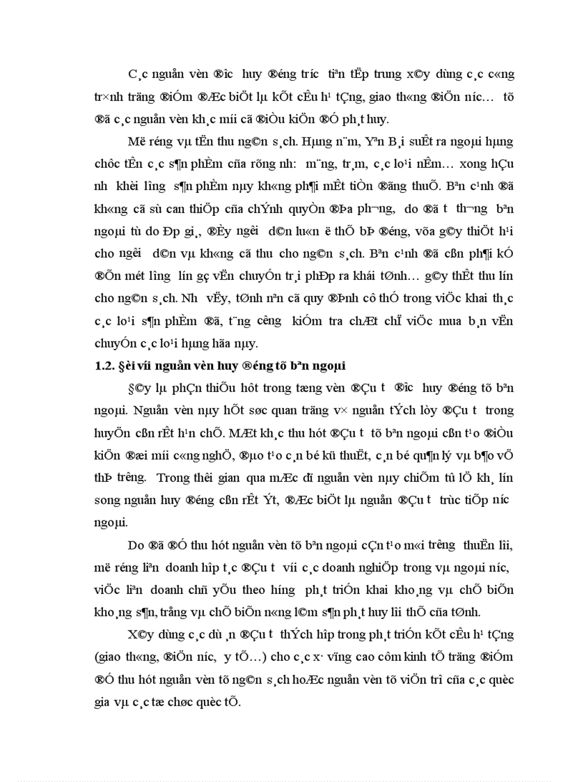 image for page Một số giải pháp nhằm bảo đảm vốn đầu tư cho phát triển kinh tế xã hội trên địa bàn tỉnh Yên Bái thời kỳ 2006 2010